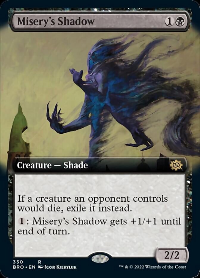 Misery's Shadow (Extended Art) [The Brothers' War] | Nerdhalla Games