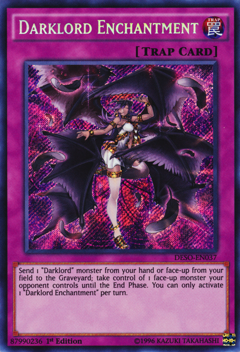 Darklord Enchantment [DESO-EN037] Secret Rare | Nerdhalla Games