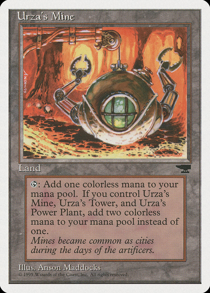 Urza's Mine (Orange Background) [Chronicles] | Nerdhalla Games