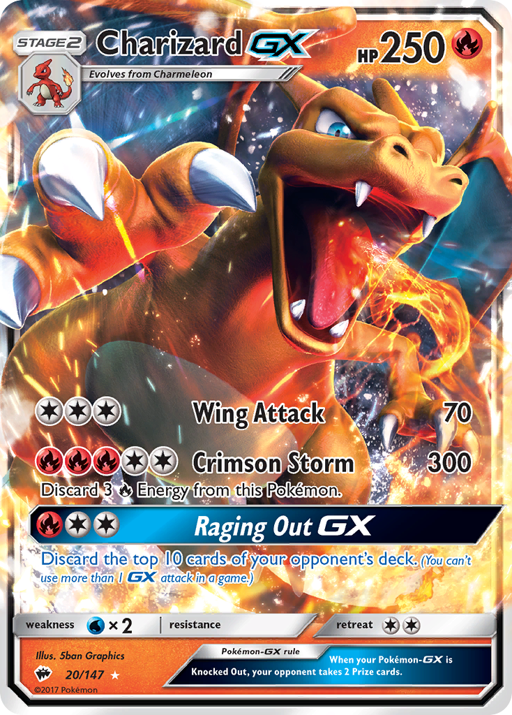 Charizard GX (20/147) [Sun & Moon: Burning Shadows] | Nerdhalla Games