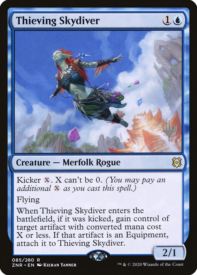 Thieving Skydiver (Promo Pack) [Zendikar Rising Promos] | Nerdhalla Games