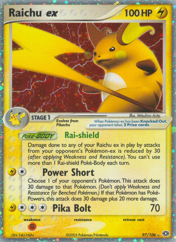 Raichu ex (97/106) [EX: Emerald] | Nerdhalla Games