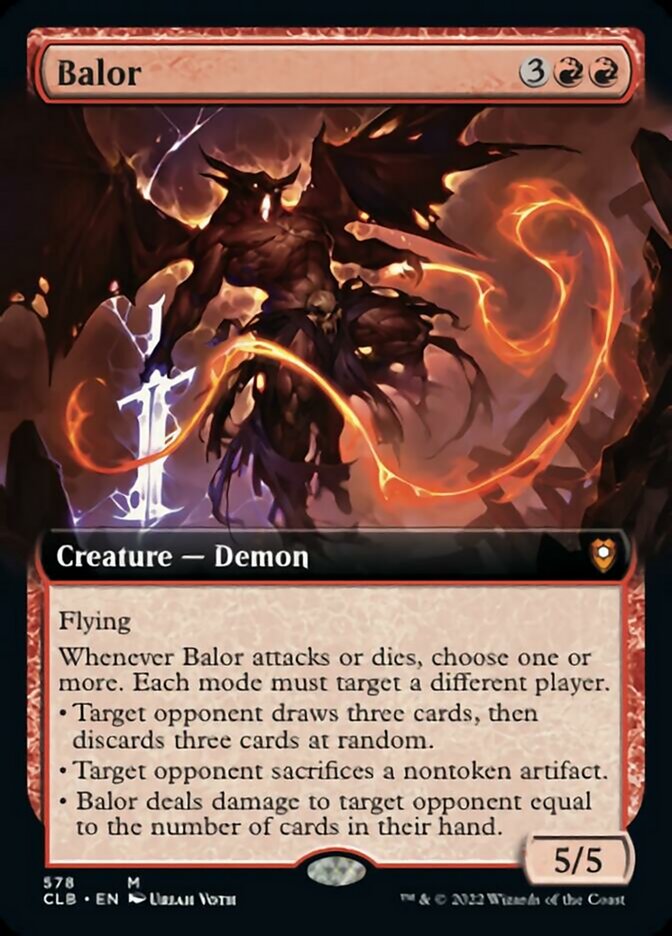 Balor (Extended Art) [Commander Legends: Battle for Baldur's Gate] | Nerdhalla Games