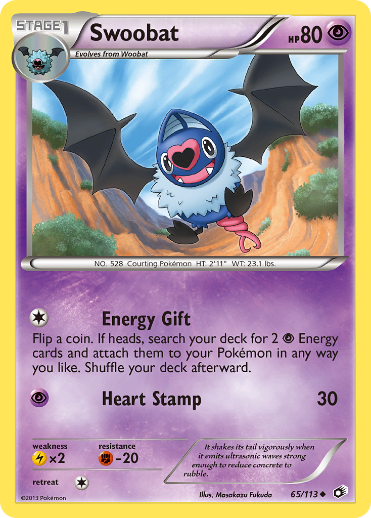 Swoobat (65/113) [Black & White: Legendary Treasures] | Nerdhalla Games