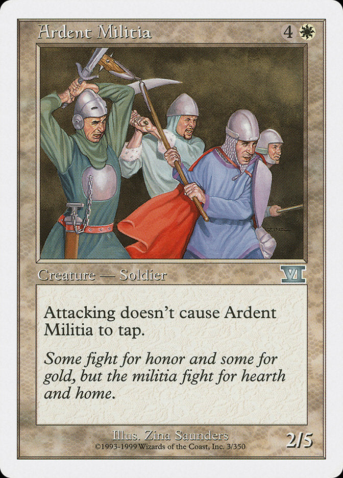 Ardent Militia [Classic Sixth Edition] | Nerdhalla Games