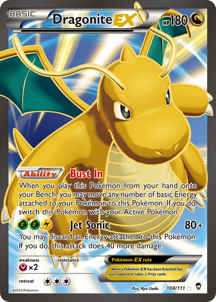 Dragonite EX (108/111) [XY: Furious Fists] | Nerdhalla Games