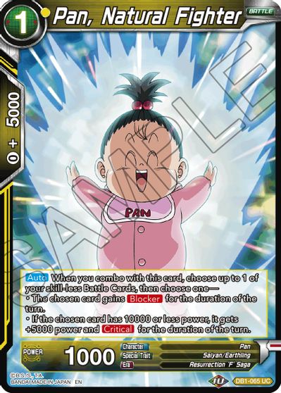 Pan, Natural Fighter (Reprint) (DB1-065) [Battle Evolution Booster] | Nerdhalla Games