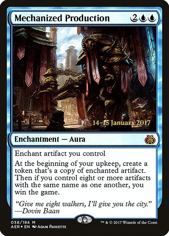 Mechanized Production  [Aether Revolt Prerelease Promos] | Nerdhalla Games