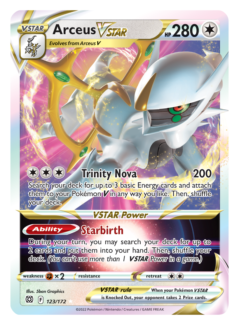 Arceus VSTAR (123/172) [Sword & Shield: Brilliant Stars] | Nerdhalla Games