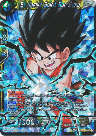 Explosive Spirit Son Goku (Shatterfoil) (BT3-088) [Dragon Brawl] | Nerdhalla Games