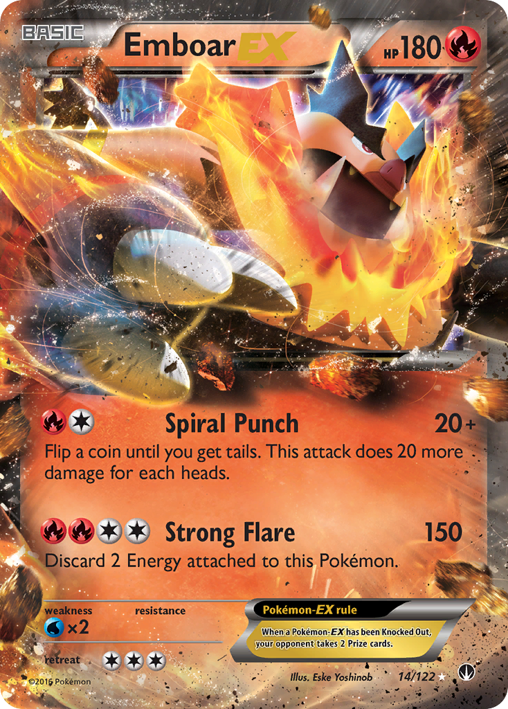 Emboar EX (14/122) [XY: BREAKpoint] | Nerdhalla Games