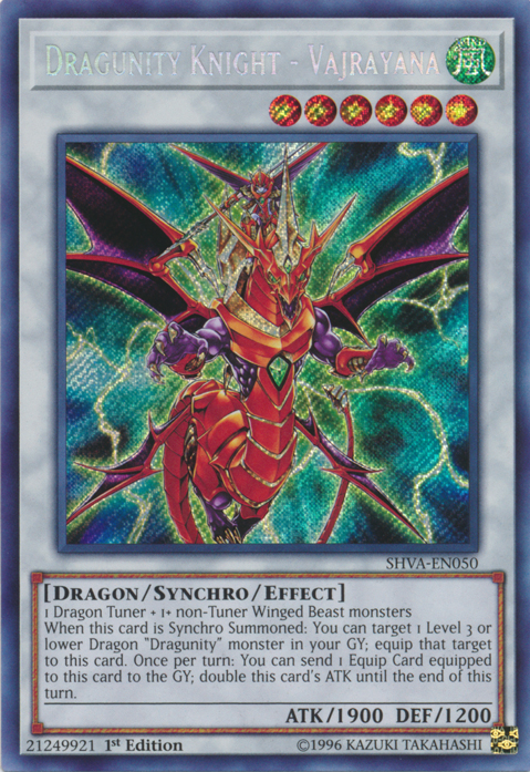 Dragunity Knight - Vajrayana [SHVA-EN050] Secret Rare | Nerdhalla Games