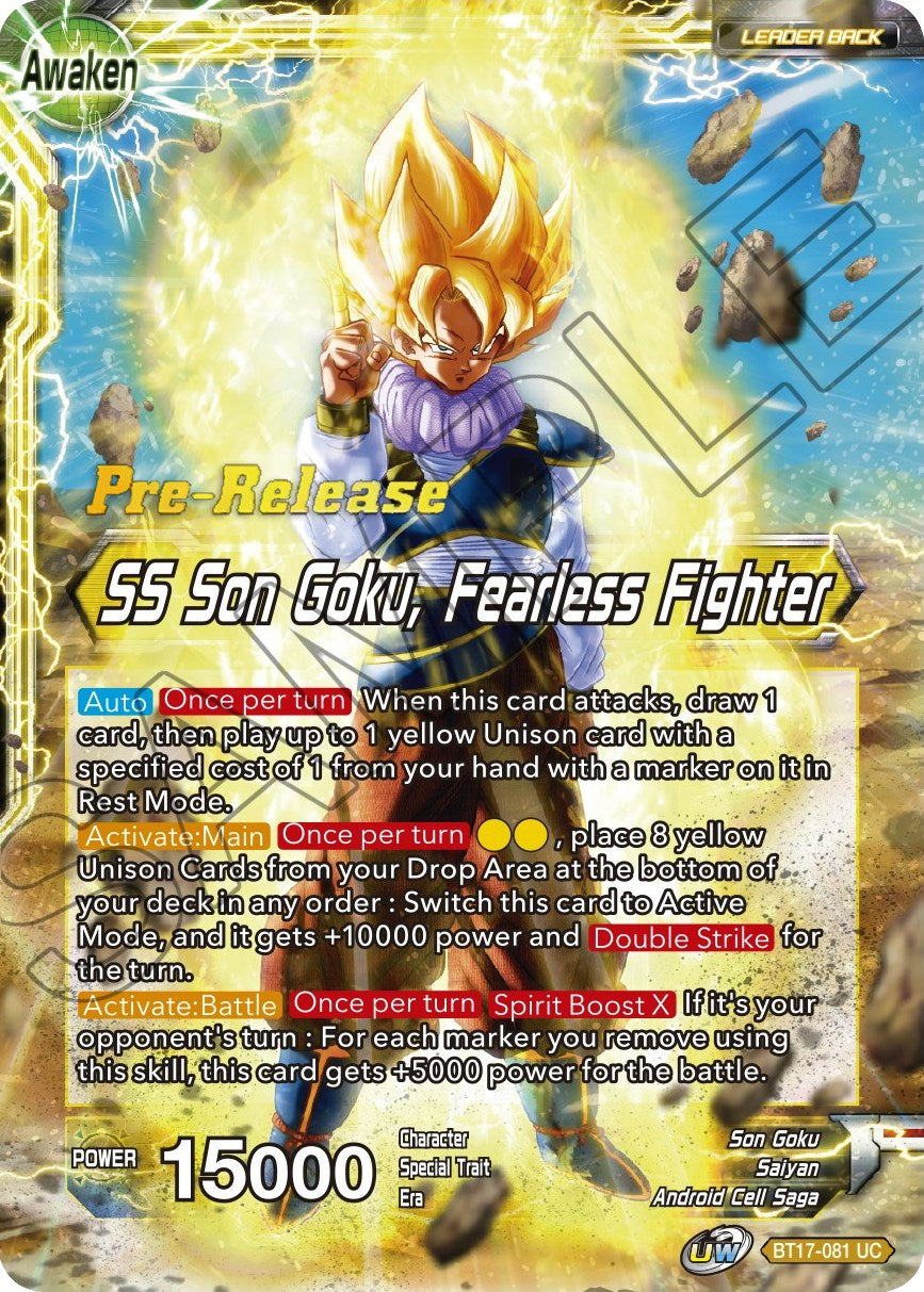 Son Goku // SS Son Goku, Fearless Fighter (BT17-081) [Ultimate Squad Prerelease Promos] | Nerdhalla Games