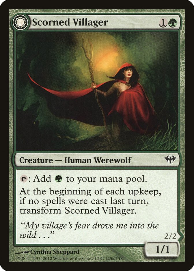 Scorned Villager // Moonscarred Werewolf [Dark Ascension] | Nerdhalla Games