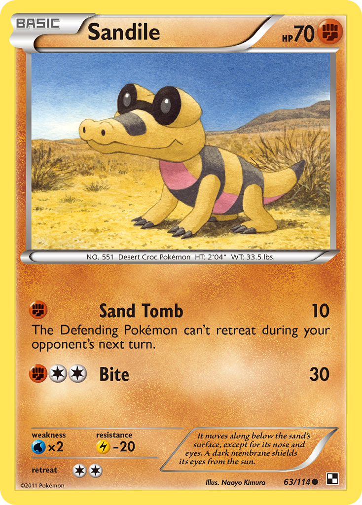 Sandile (63/114) [Black & White: Base Set] | Nerdhalla Games