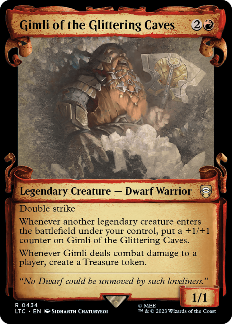 Gimli of the Glittering Caves [The Lord of the Rings: Tales of Middle-Earth Commander Showcase Scrolls] | Nerdhalla Games