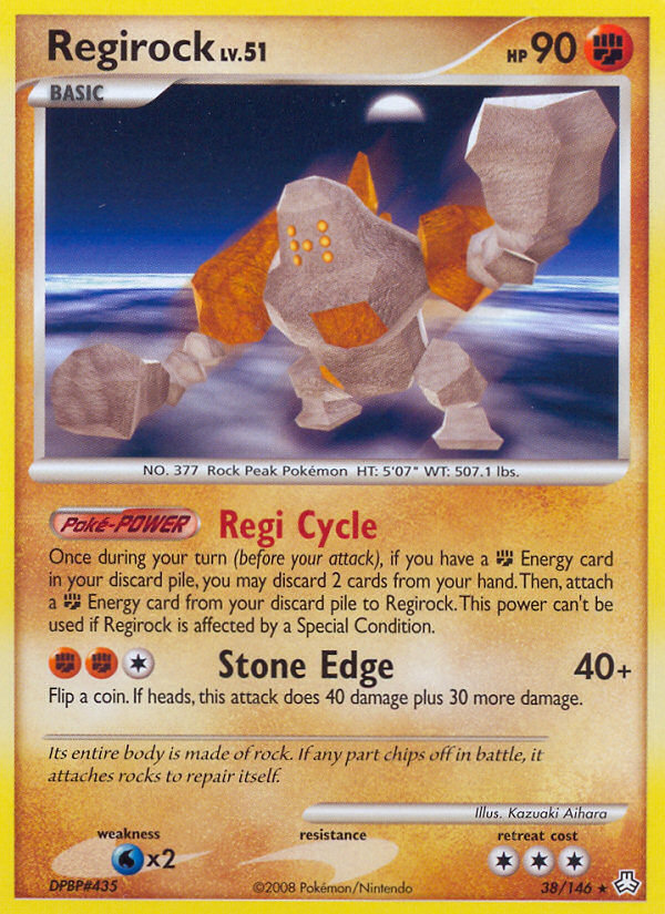 Regirock (38/146) [Diamond & Pearl: Legends Awakened] | Nerdhalla Games