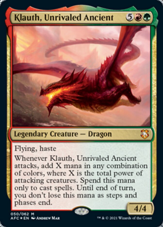 Klauth, Unrivaled Ancient [Dungeons & Dragons: Adventures in the Forgotten Realms Commander] | Nerdhalla Games