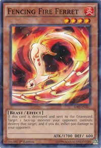 Fencing Fire Ferret (Shatterfoil) [BP03-EN107] Rare | Nerdhalla Games