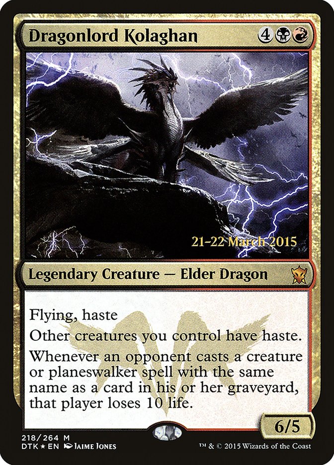 Dragonlord Kolaghan  [Dragons of Tarkir Prerelease Promos] | Nerdhalla Games