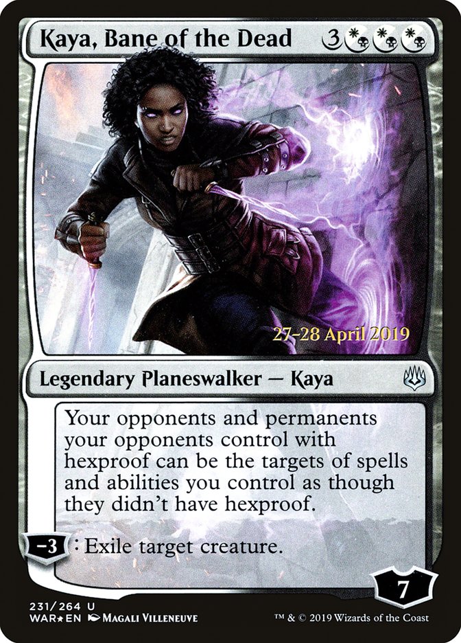 Kaya, Bane of the Dead  [War of the Spark Prerelease Promos] | Nerdhalla Games