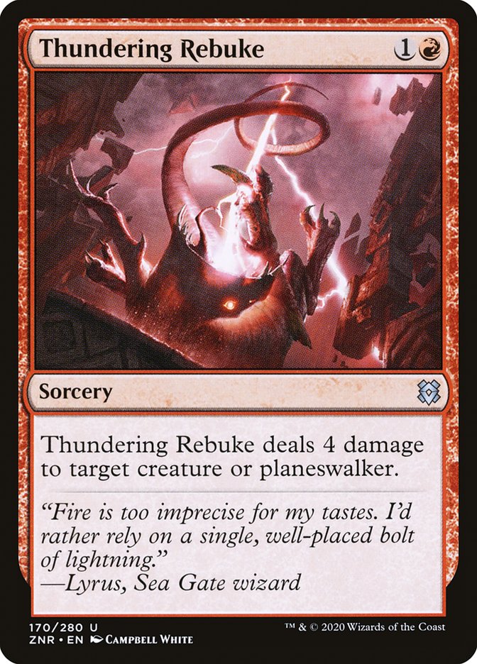 Thundering Rebuke [Zendikar Rising] | Nerdhalla Games