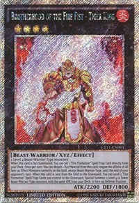 Brotherhood of the Fire Fist - Tiger King [CT11-EN001] Secret Rare | Nerdhalla Games