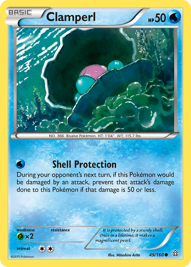 Clamperl (49/160) [XY: Primal Clash] | Nerdhalla Games