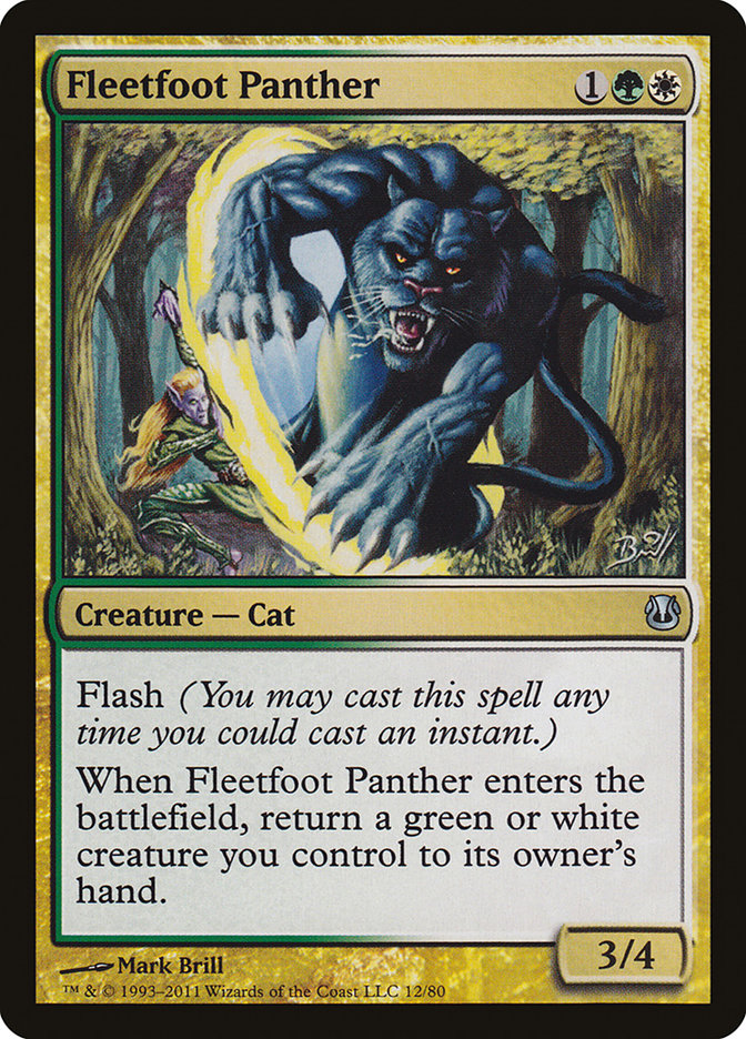 Fleetfoot Panther [Duel Decks: Ajani vs. Nicol Bolas] | Nerdhalla Games