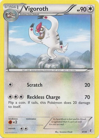 Vigoroth (4/30) [XY: Trainer Kit 1 - Bisharp] | Nerdhalla Games