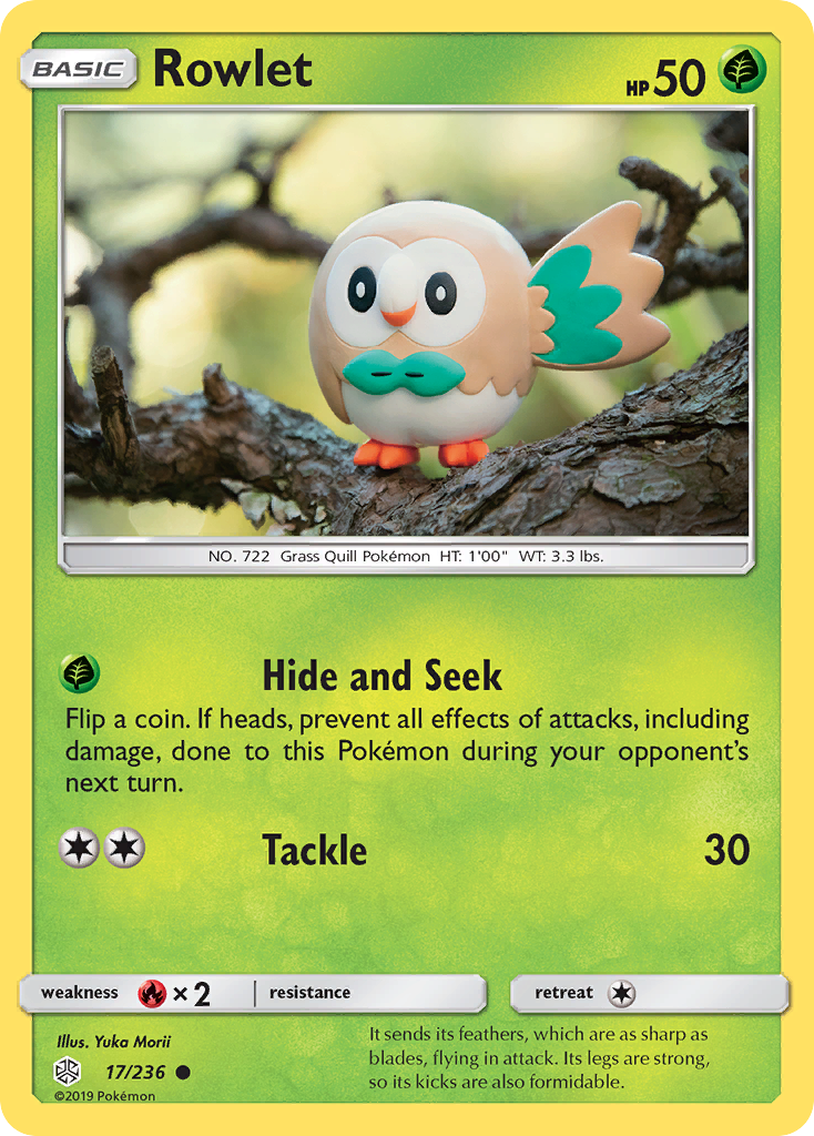 Rowlet (17/236) [Sun & Moon: Cosmic Eclipse] | Nerdhalla Games