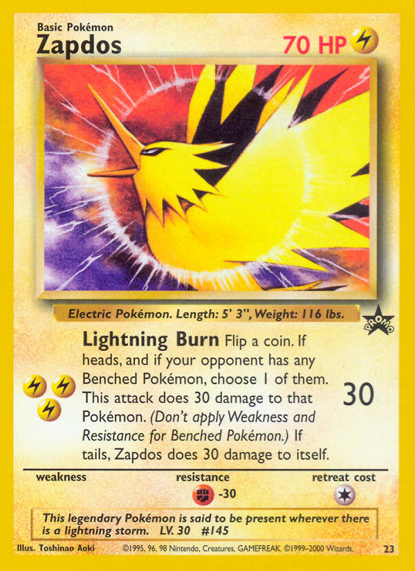 Zapdos (23) [Wizards of the Coast: Black Star Promos] | Nerdhalla Games