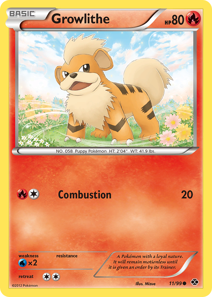 Growlithe (11/99) [Black & White: Next Destinies] | Nerdhalla Games