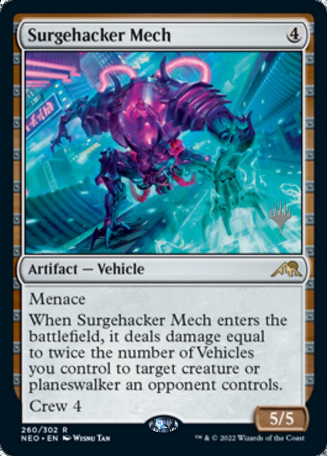 Surgehacker Mech (Promo Pack) [Kamigawa: Neon Dynasty Promos] | Nerdhalla Games