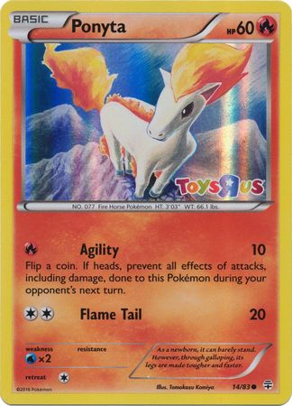 Ponyta (14/83) (Toys R Us Promo) [XY: Generations] | Nerdhalla Games