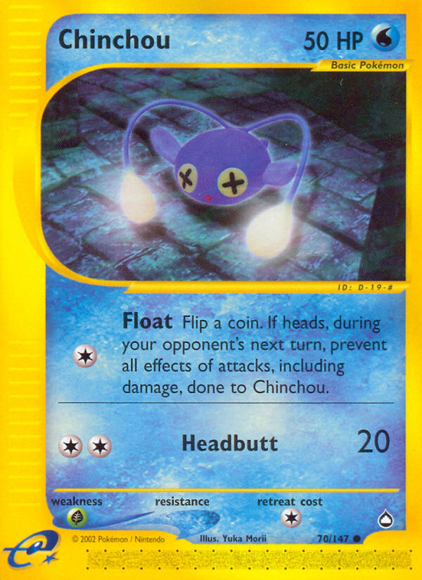 Chinchou (70/147) [Aquapolis] | Nerdhalla Games