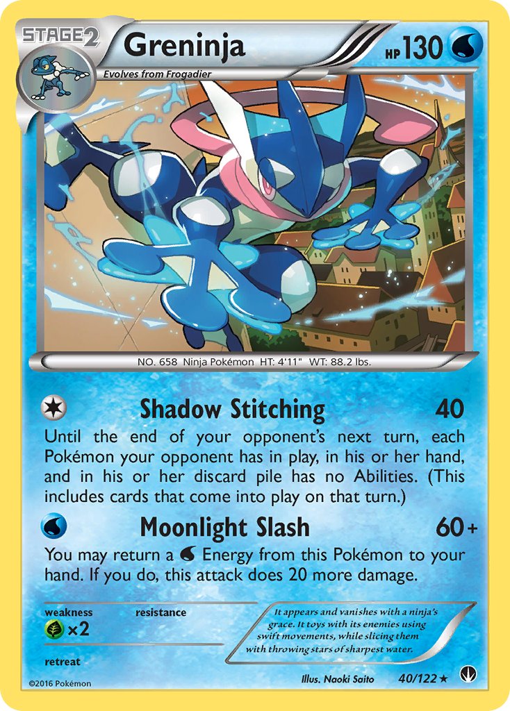 Greninja (40/122) (Theme Deck Exclusive) [XY: BREAKpoint] | Nerdhalla Games