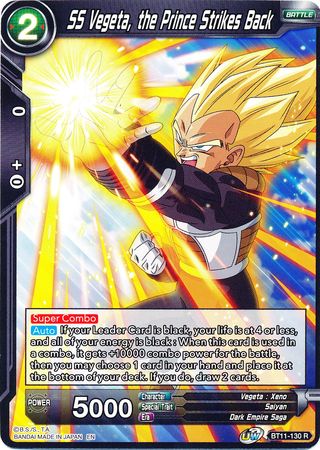 SS Vegeta, the Prince Strikes Back [BT11-130] | Nerdhalla Games