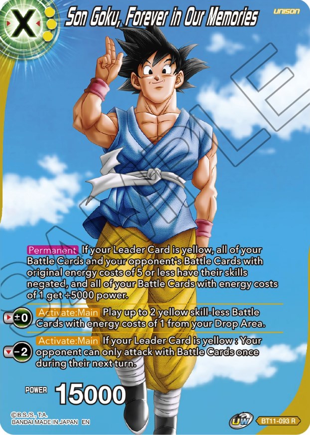 Son Goku, Forever in Our Memories (BT11-093) [Theme Selection: History of Son Goku] | Nerdhalla Games