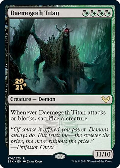 Daemogoth Titan [Strixhaven: School of Mages Prerelease Promos] | Nerdhalla Games