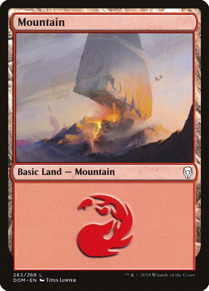 Mountain (263) [Dominaria] | Nerdhalla Games