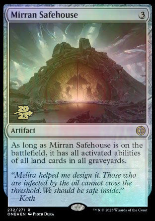 Mirran Safehouse [Phyrexia: All Will Be One Prerelease Promos] | Nerdhalla Games