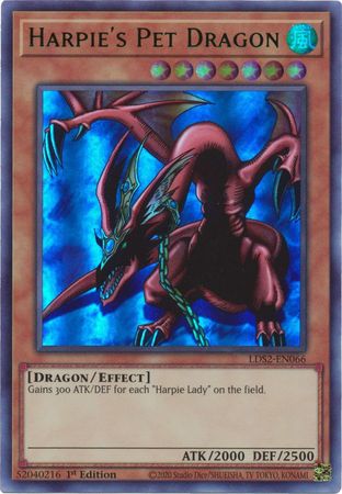 Harpie's Pet Dragon (Green) [LDS2-EN066] Ultra Rare | Nerdhalla Games