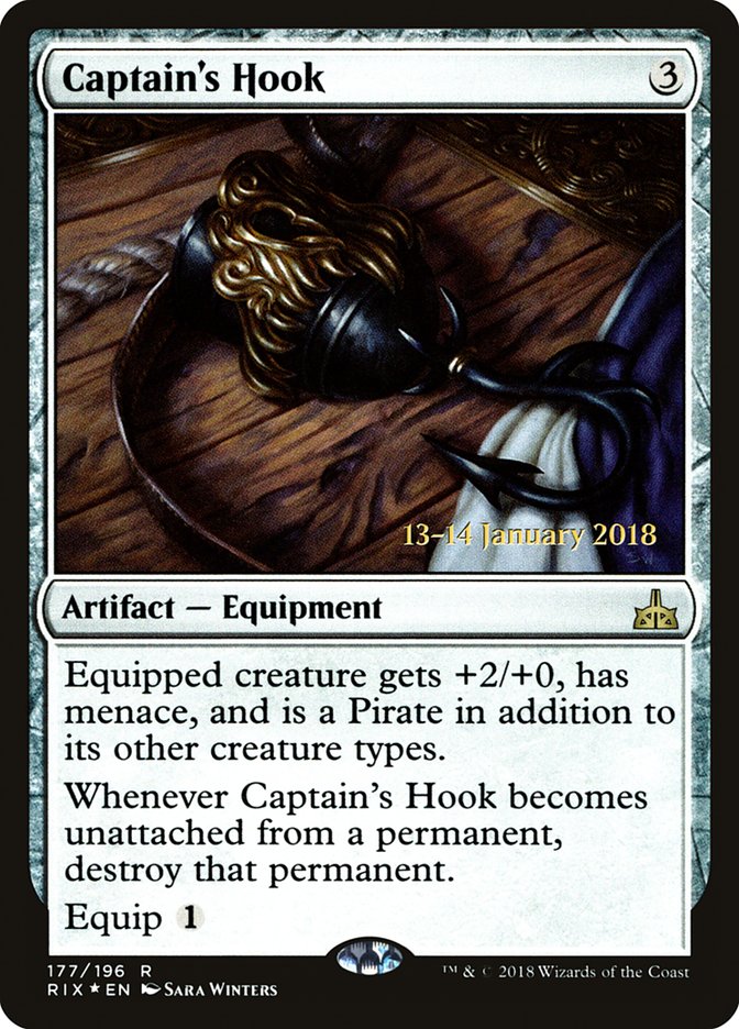 Captain's Hook [Rivals of Ixalan Prerelease Promos] | Nerdhalla Games