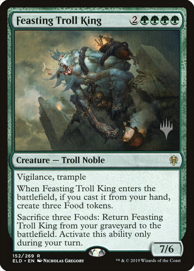 Feasting Troll King (Promo Pack) [Throne of Eldraine Promos] | Nerdhalla Games