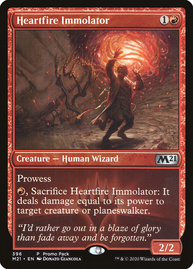 Heartfire Immolator (Promo Pack) [Core Set 2021 Promos] | Nerdhalla Games