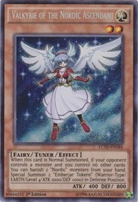 Valkyrie of the Nordic Ascendant [LC5D-EN184] Secret Rare | Nerdhalla Games