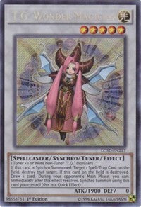 T.G. Wonder Magician [LC5D-EN213] Secret Rare | Nerdhalla Games