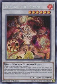 Vulcan the Divine [LC5D-EN249] Secret Rare | Nerdhalla Games