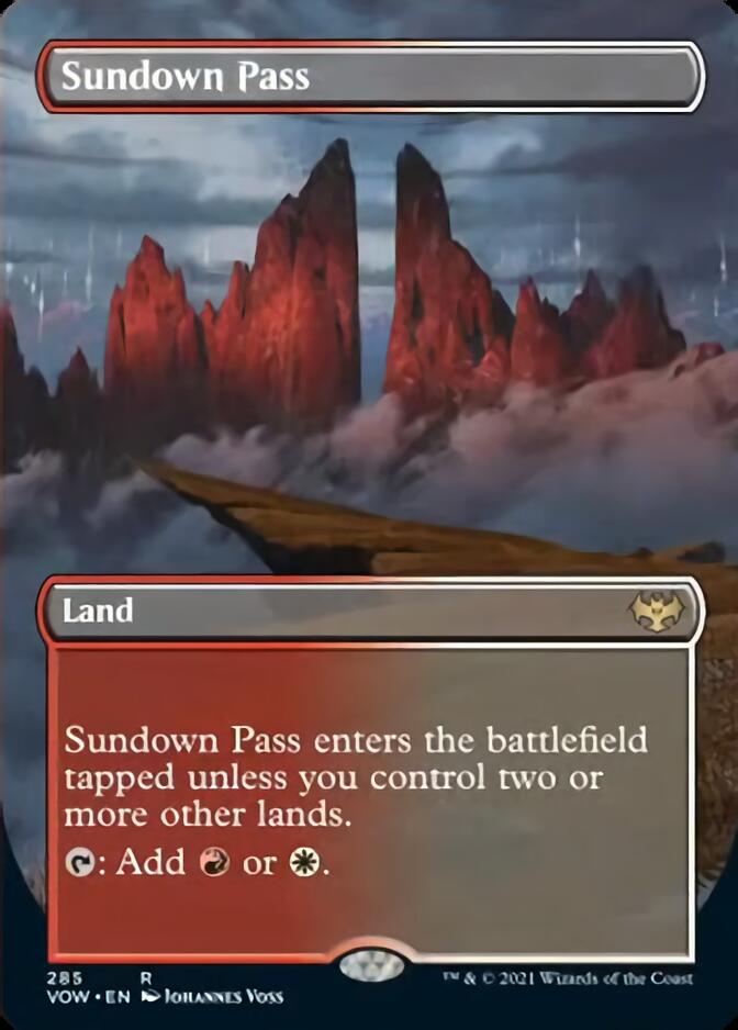 Sundown Pass (Borderless) [Innistrad: Crimson Vow] | Nerdhalla Games